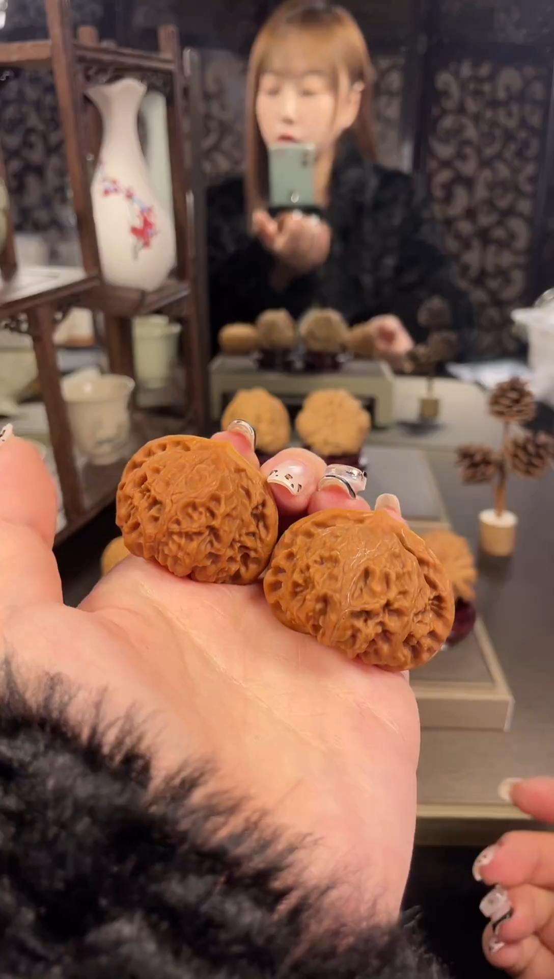 【闪购商品】文玩核桃把件宫灯42尺-12