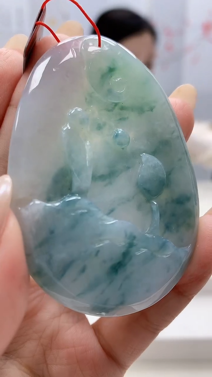 未镶嵌定制翡翠4852xx-毛货挂件52