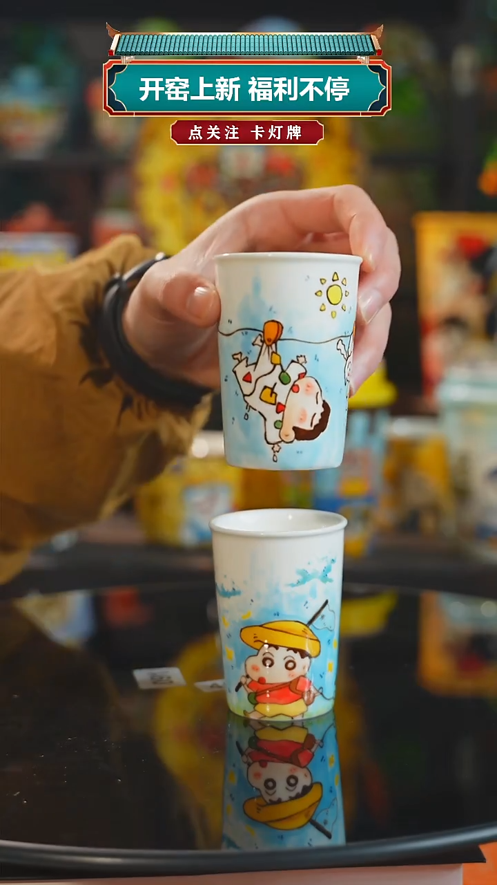 景德镇高温釉下彩原创手绘陶瓷