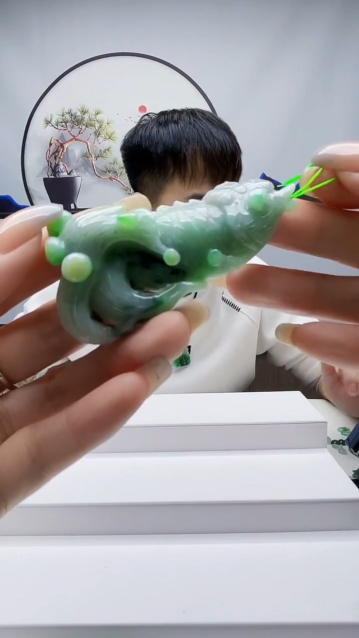 未镶嵌定制翡翠毛货挂件42