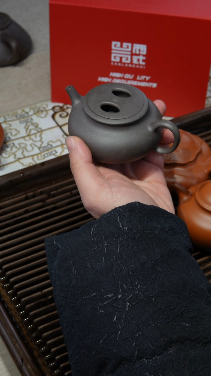 【闪购商品】紫砂茶壶牛盖 150C 中槽青煤气窑