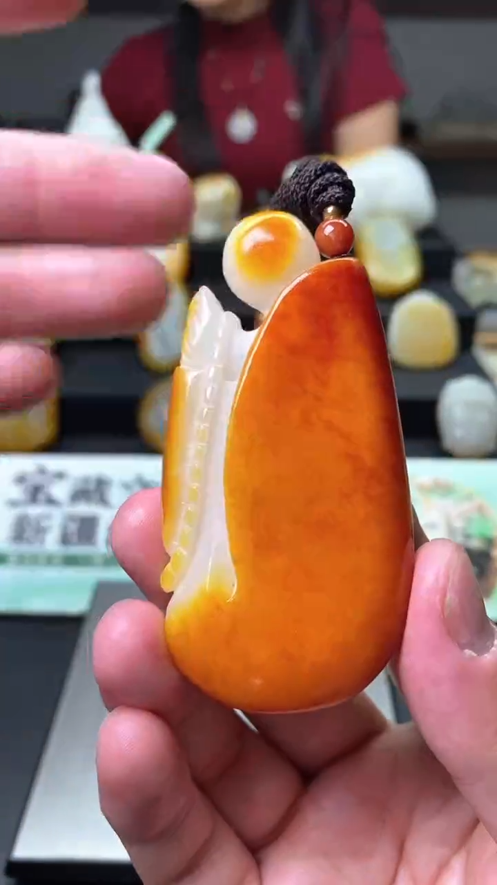 和田玉未镶嵌挂件悟道