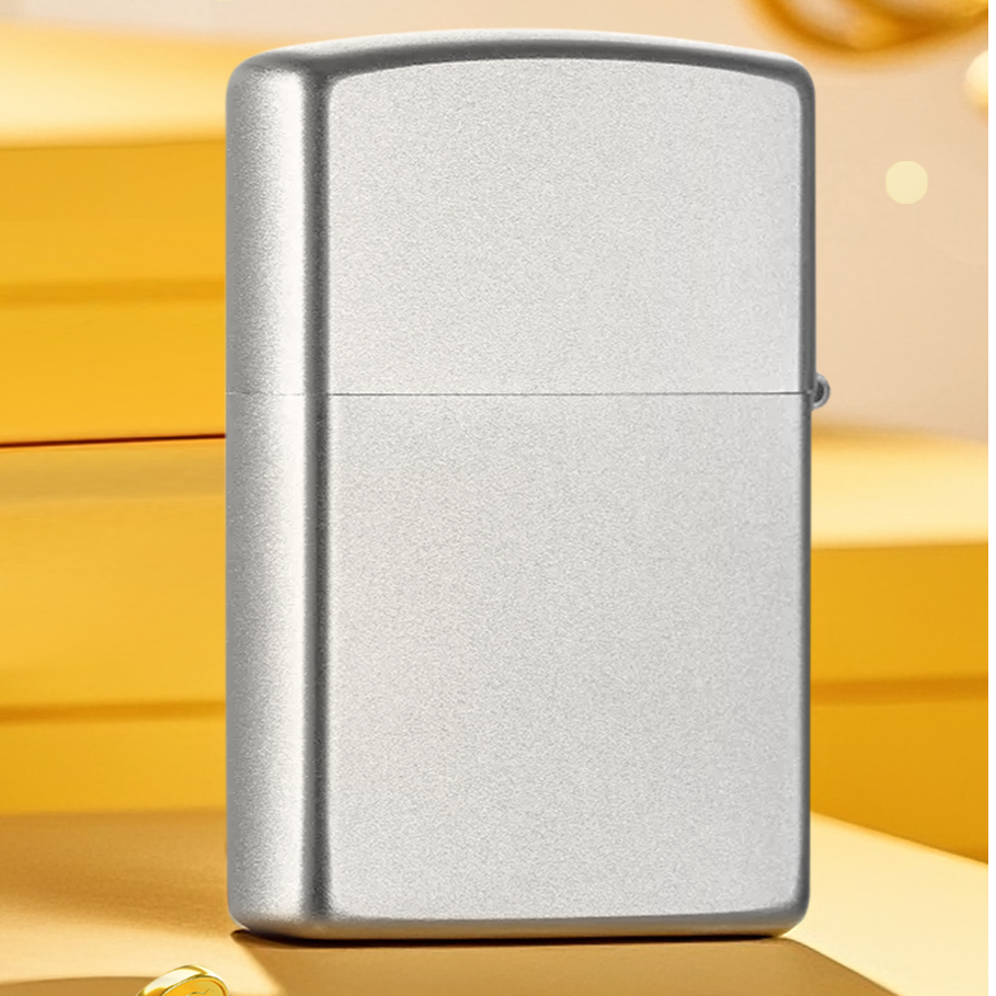 【以主播手上展示为准】ZIPPO打火机【镀铬光板】男士防风机 3