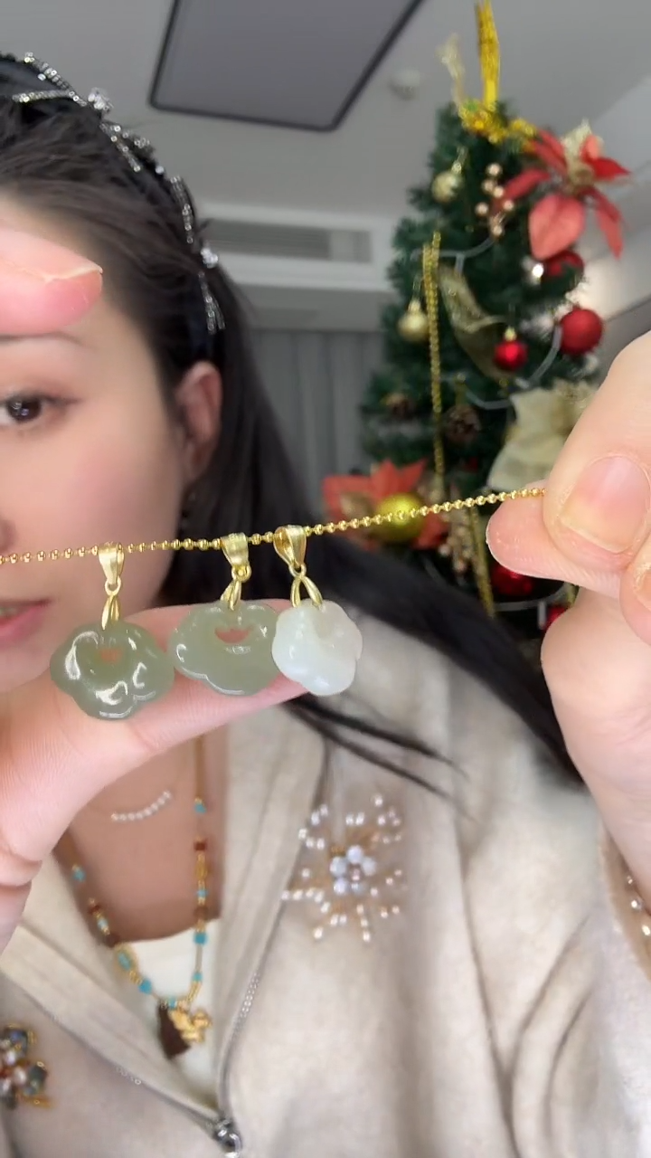 颈饰未镶嵌和田玉和田玉平安扣吊坠