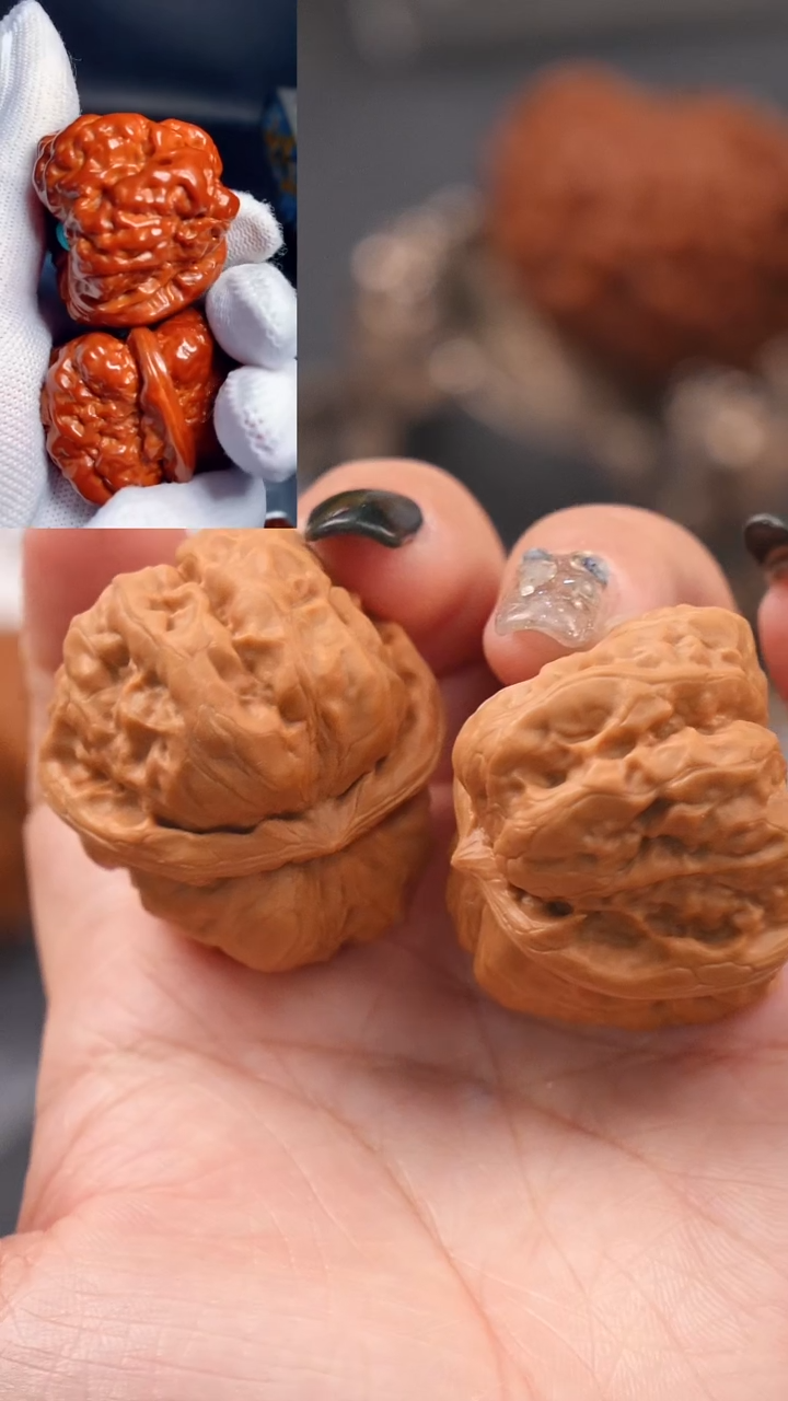 【闪购商品】文玩核桃吊坠36金蟾蛤蟆头