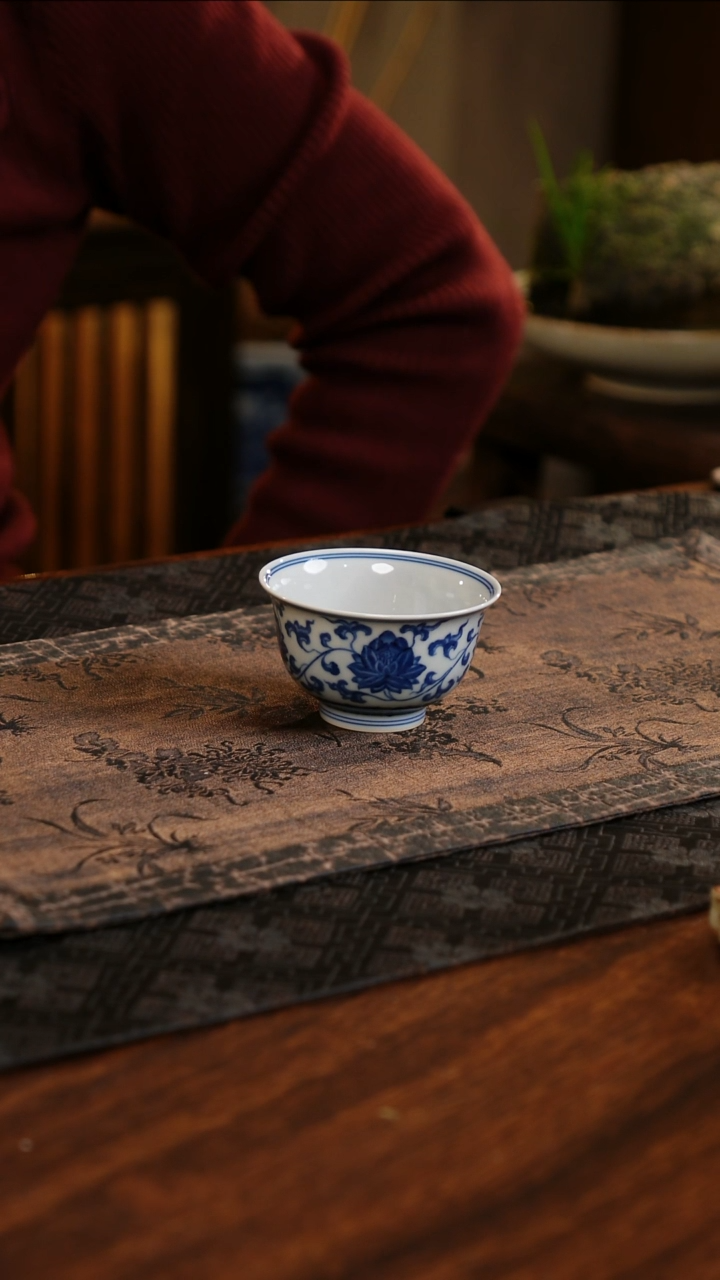 【闪购商品】杯子莹焰堂缠枝莲主人杯