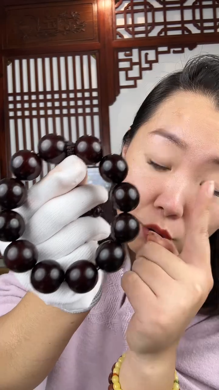 檀香紫檀（小叶紫檀）小叶紫檀卡2.0单圈手串