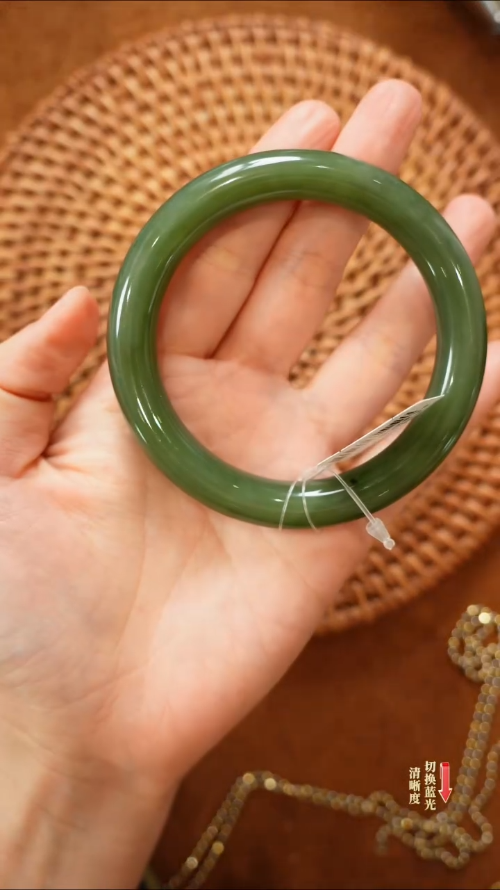 【闪购商品】和田玉手镯未镶嵌0226-061（60圈口）