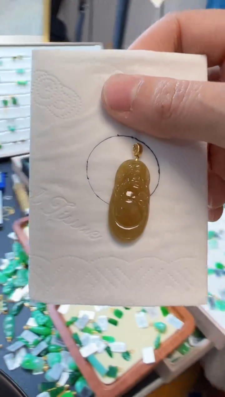 【闪购商品】定制翡翠18K金镶嵌880元