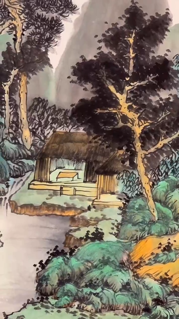 国画陈京广手绘绘画作品18-6