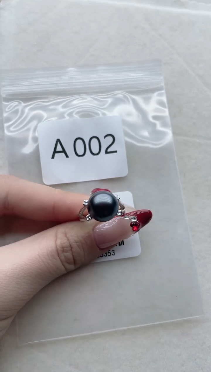 【闪购商品】海水珍珠戒指银S925镶嵌A002