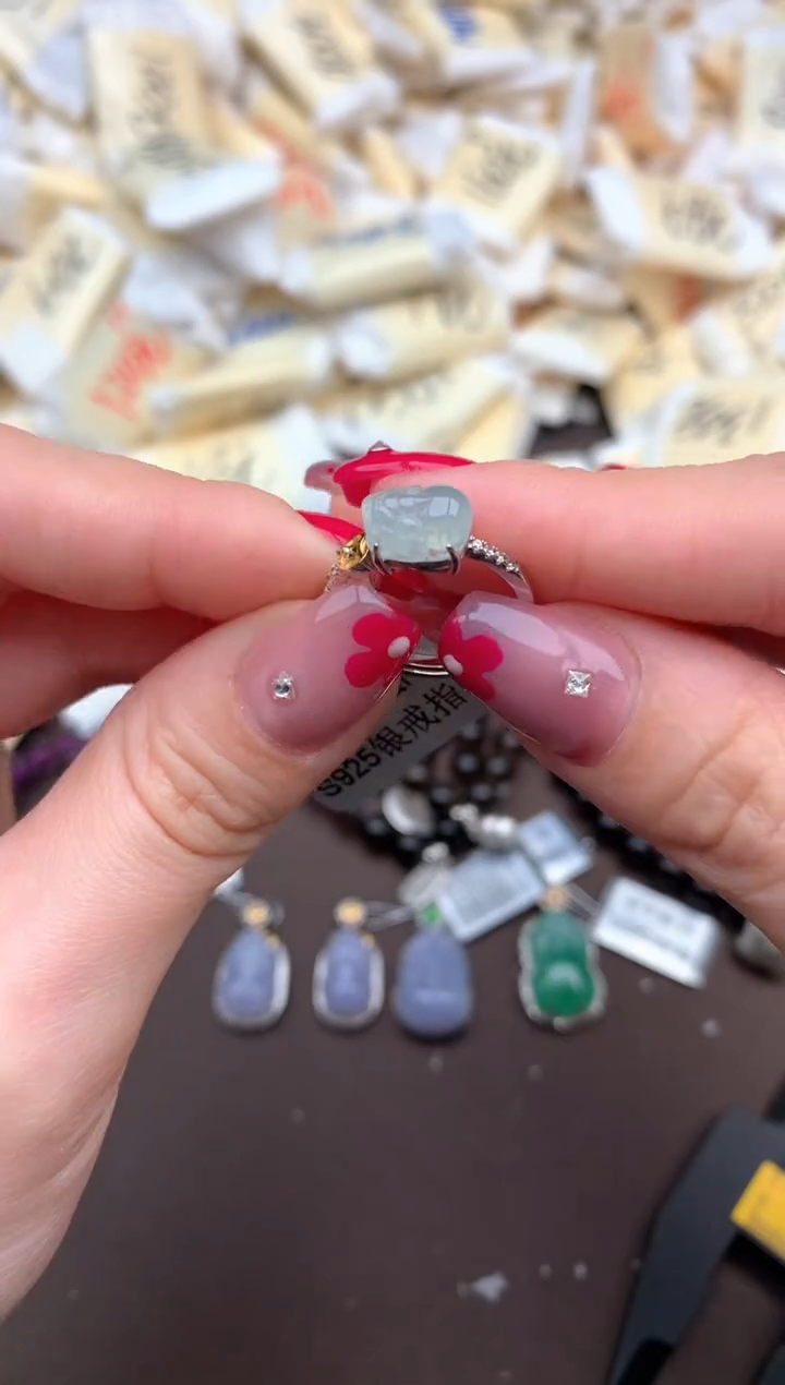 【闪购商品】翡翠挂件银S925镶嵌    一  