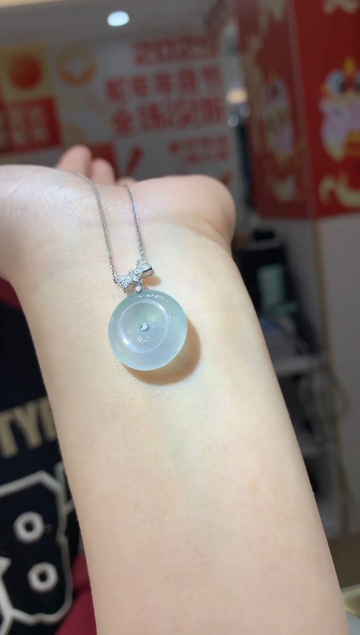 【闪购商品】翡翠颈饰18K金镶嵌|不退不换