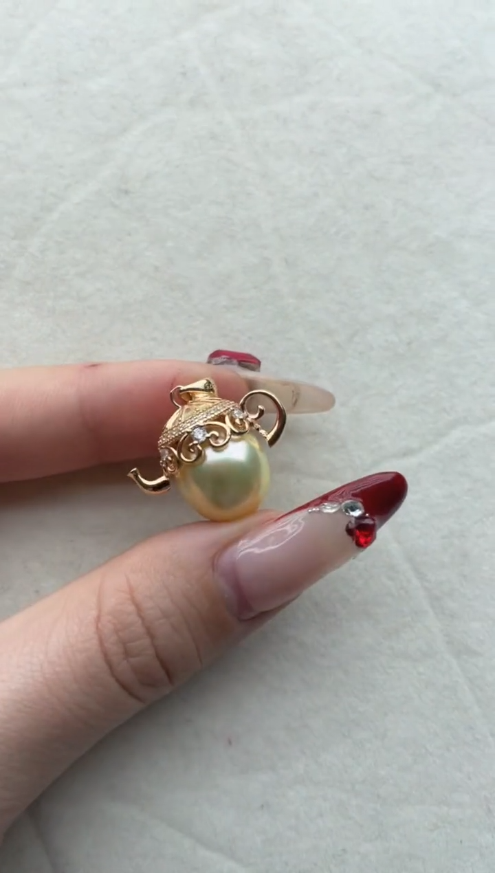 【闪购商品】海水珍珠吊坠银S925镶嵌Y47