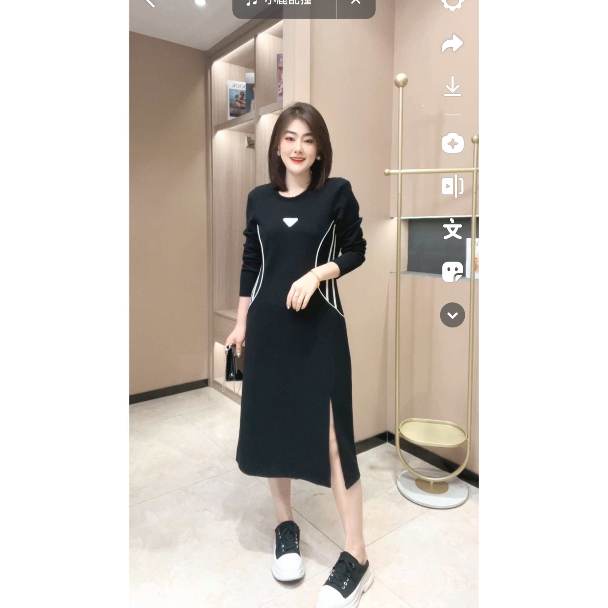 3992-1 高级设计感修身显瘦裙收腰内搭时尚显瘦连衣裙