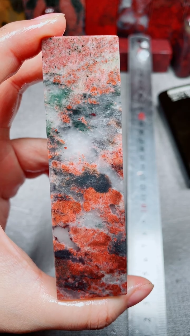 桂林鸡血玉素章3.0左右24