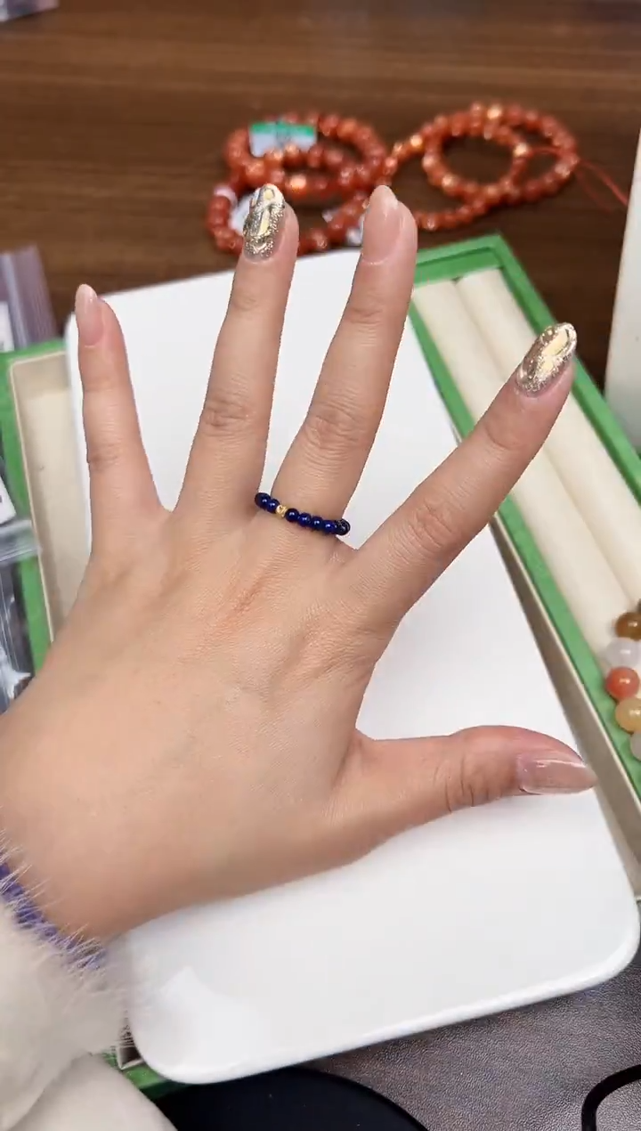 未镶嵌青金石戒圈悦3883