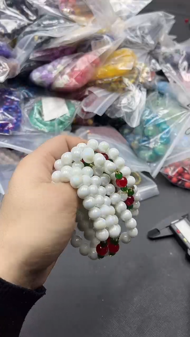 【闪购商品】硅化珊瑚手链未镶嵌30