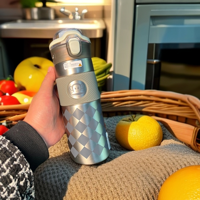 大嘴猴保温杯大容量水杯上学专用杯子便携吸管水壶学生学生560ml
