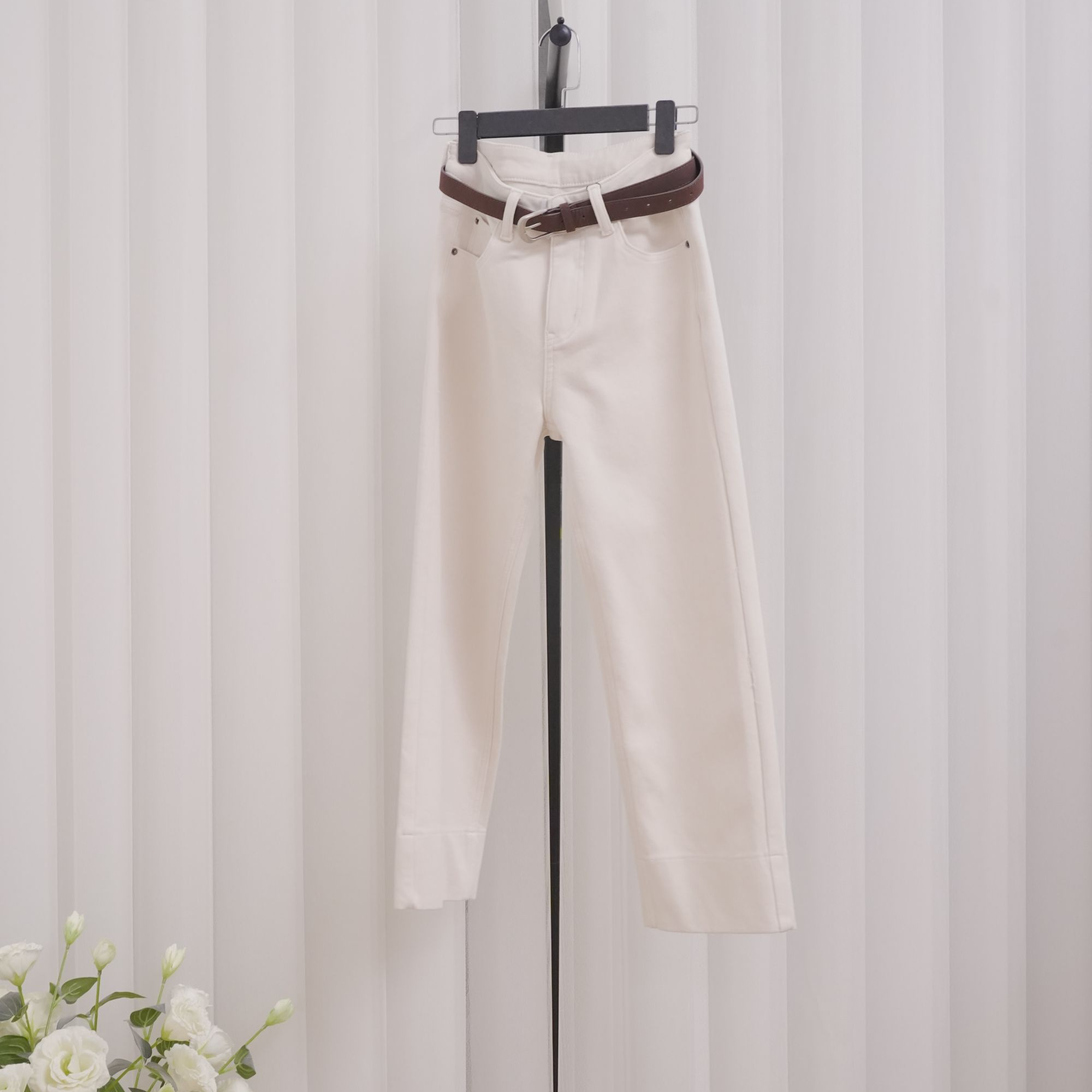 2025文哥工作室女冬季高定时尚设计气质休闲牛仔裤ML-K990