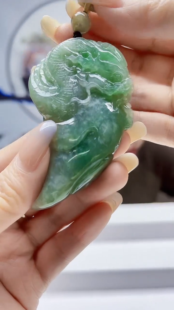 未镶嵌定制翡翠毛货挂件36