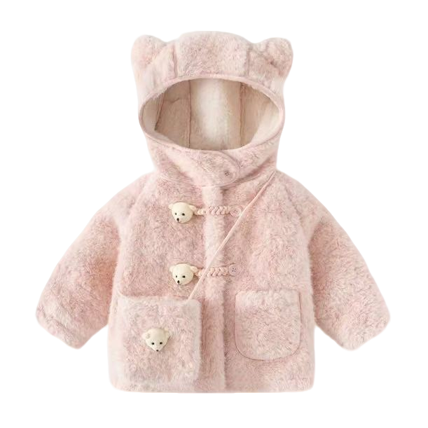 女童外套新款加绒加厚宝宝秋冬保暖中长款上衣潮