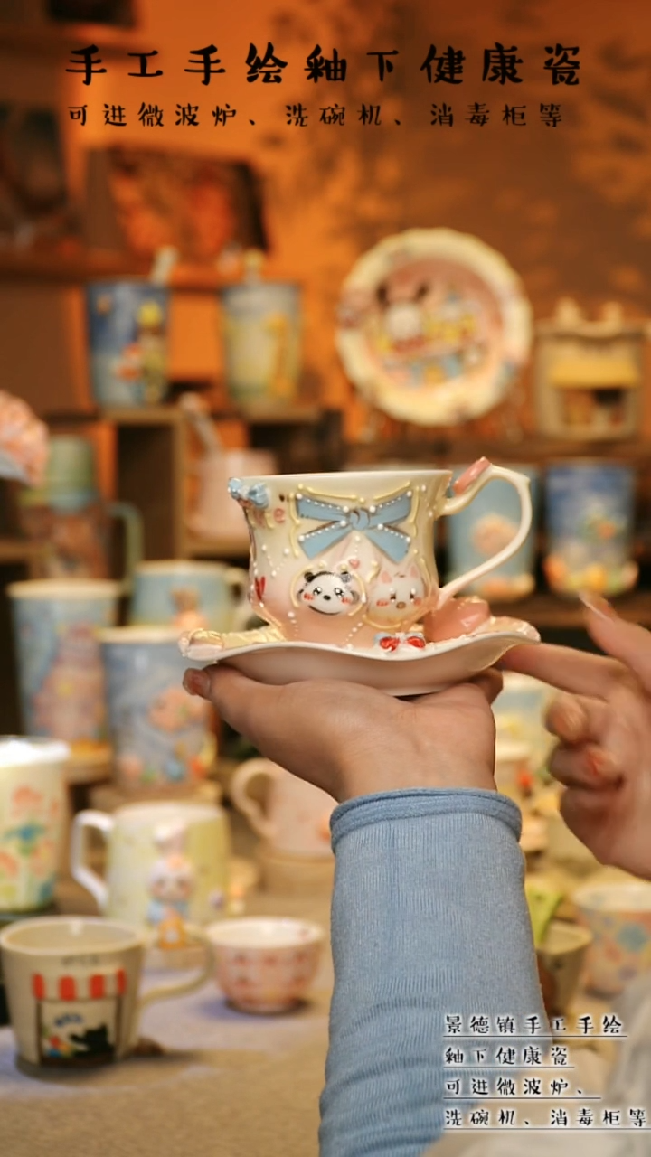 【闪购商品】杯景德镇高温釉下彩&S053