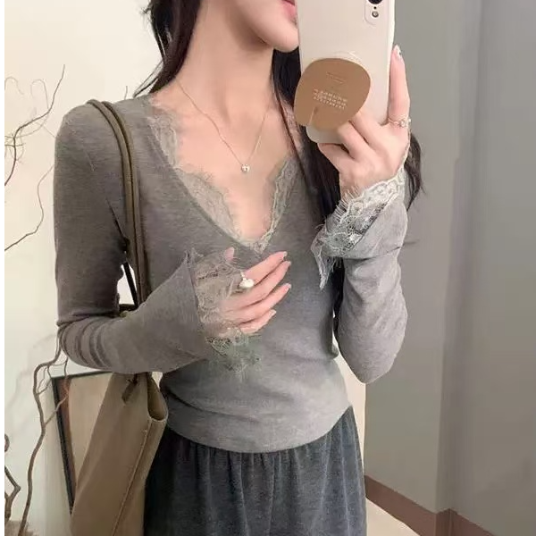 【901-999】小众独特辣妹风长袖INS风显瘦百搭时尚打底针织衫