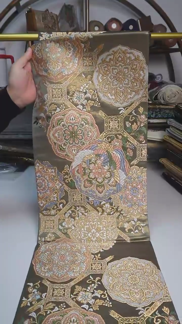 【闪购商品】织绣103西阵织六通宝相花