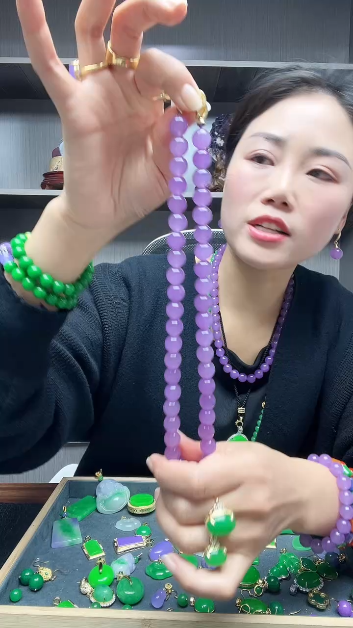 【闪购商品】翡翠项链14K金镶嵌项链