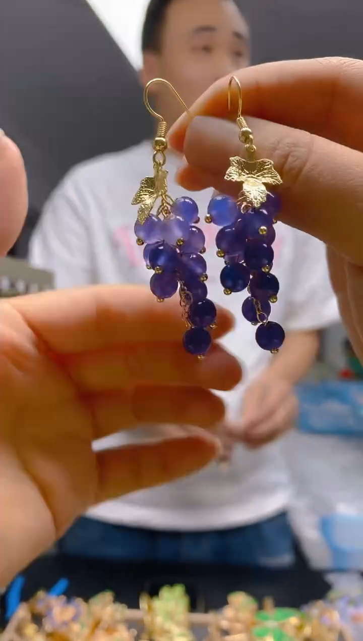 【闪购商品】玛瑙/玉髓耳饰合金031玛瑙耳饰