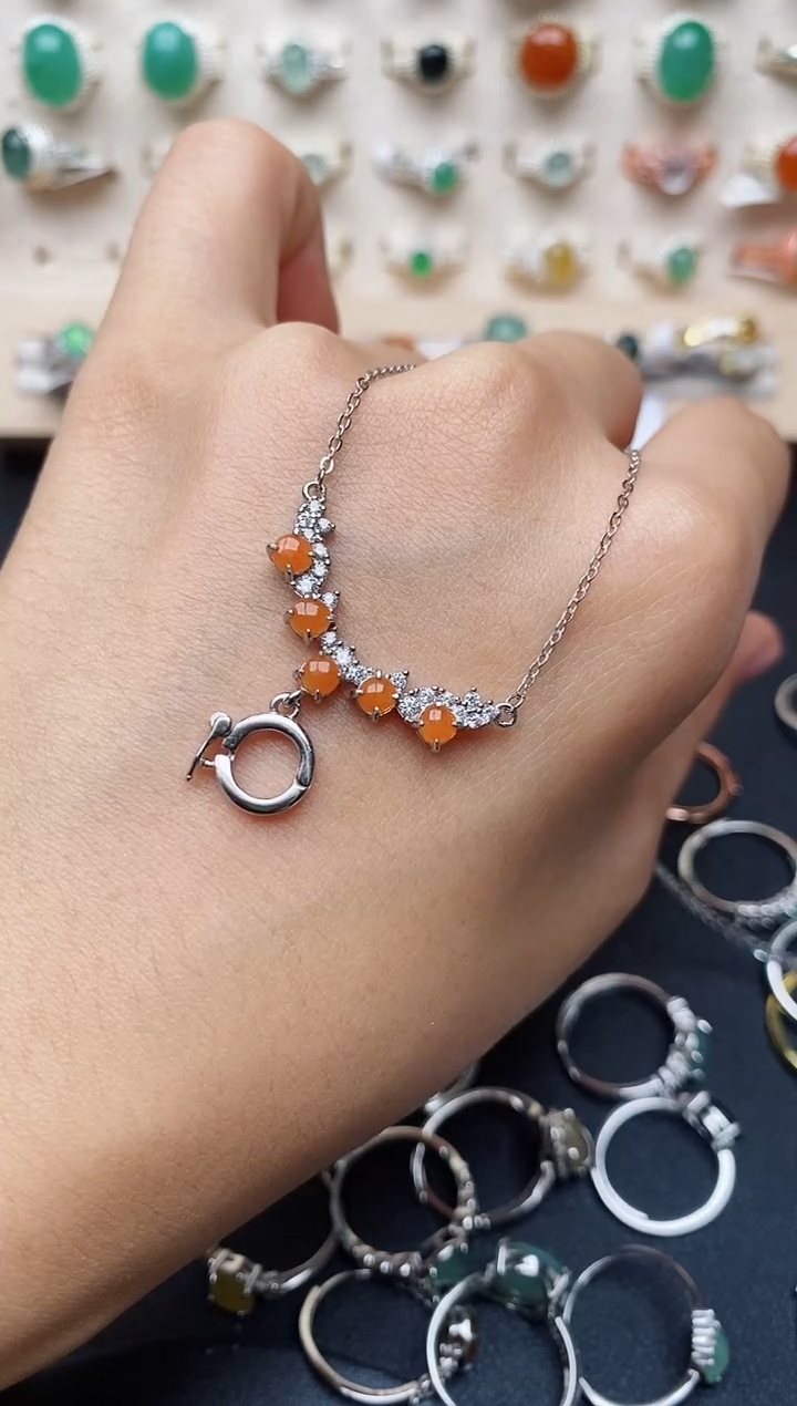 【闪购商品】翡翠戒指银S925镶嵌缅甸翡翠