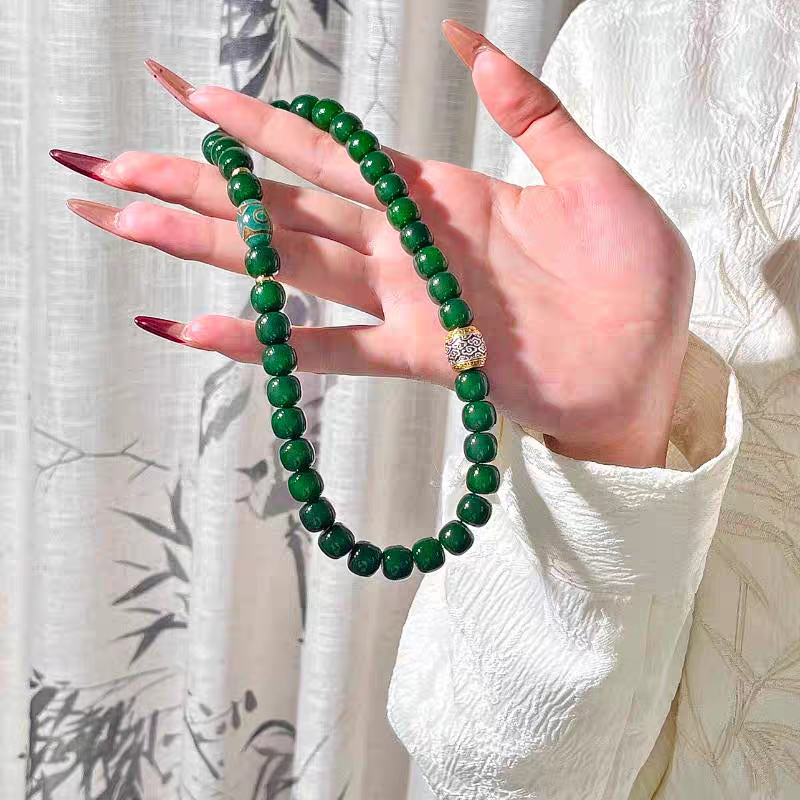 J0225- 绿菩提手串无礼盒