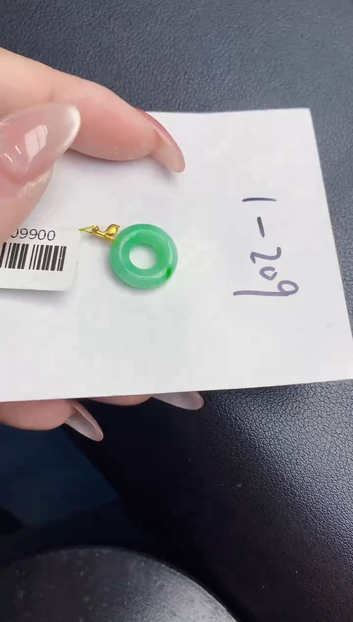 【闪购商品】翡翠颈饰18K金镶嵌000000000