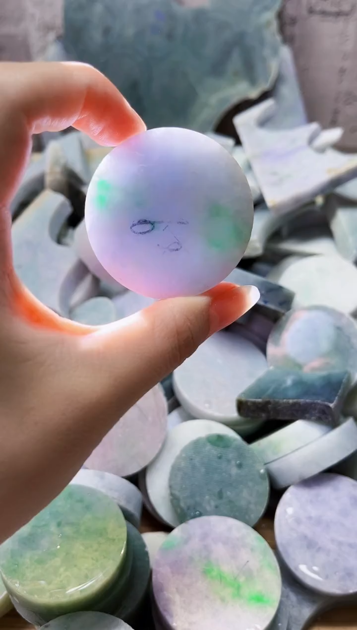 裸石翡翠天然翡翠A货090