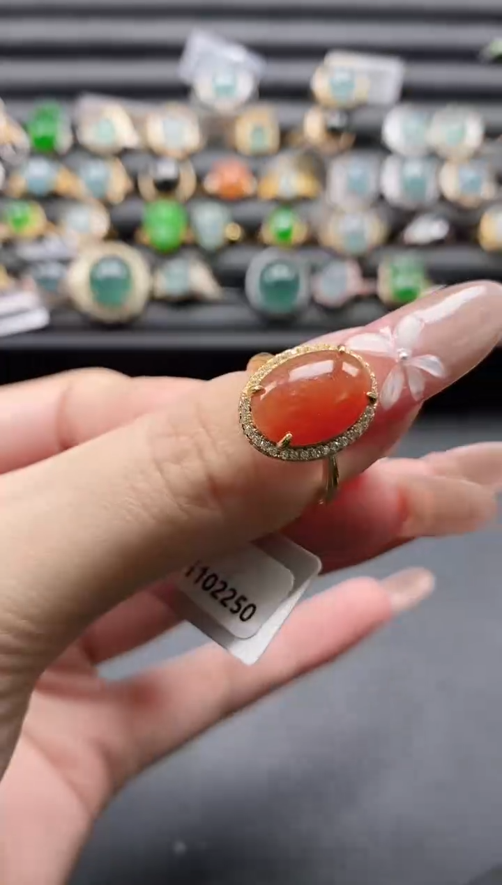 【闪购商品】翡翠戒指银S925镶嵌11111