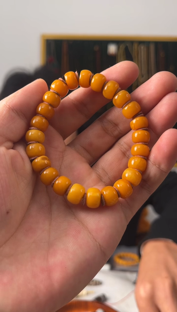 【闪购商品】蜜蜡手串未镶嵌噶玛家天然蜜蜡