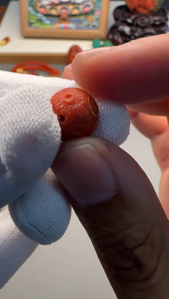 【闪购商品】南红玛瑙配饰配饰足金镶嵌配饰配饰