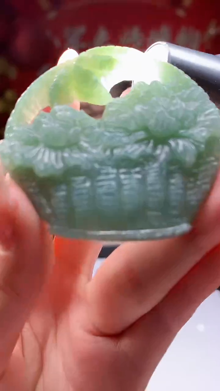 【闪购商品】定制翡翠未镶嵌8050jj-毛货挂件41