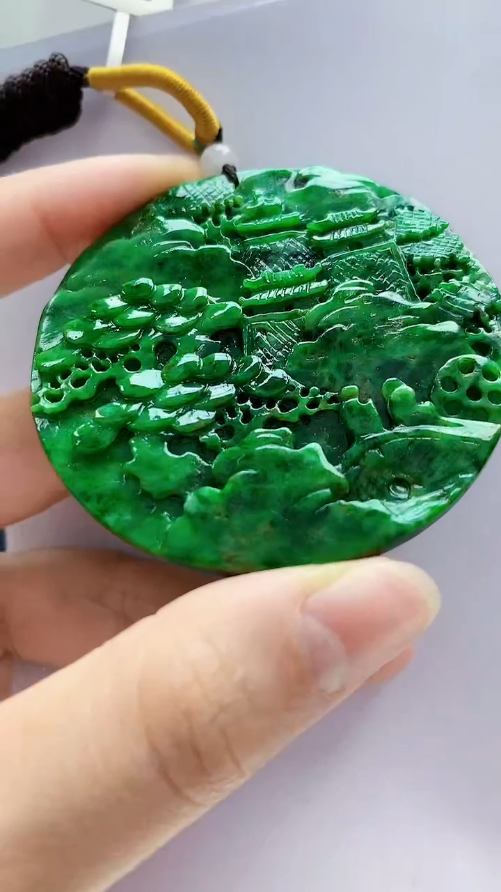 未镶嵌定制翡翠5174lr-毛货挂件8