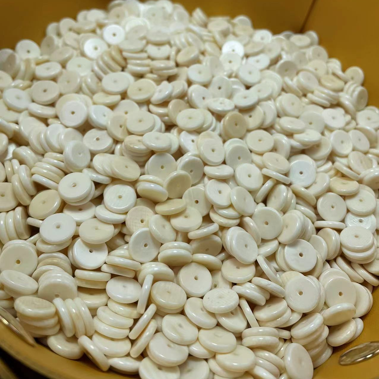 【山海】猛犸牙10*2隔片猛犸冰料百搭配饰文玩