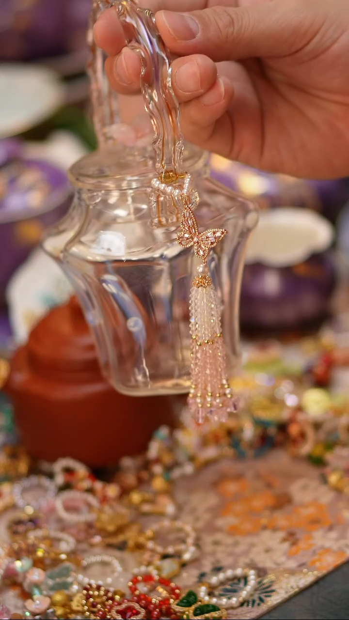 【闪购商品】摆件粉色流苏粉色流苏