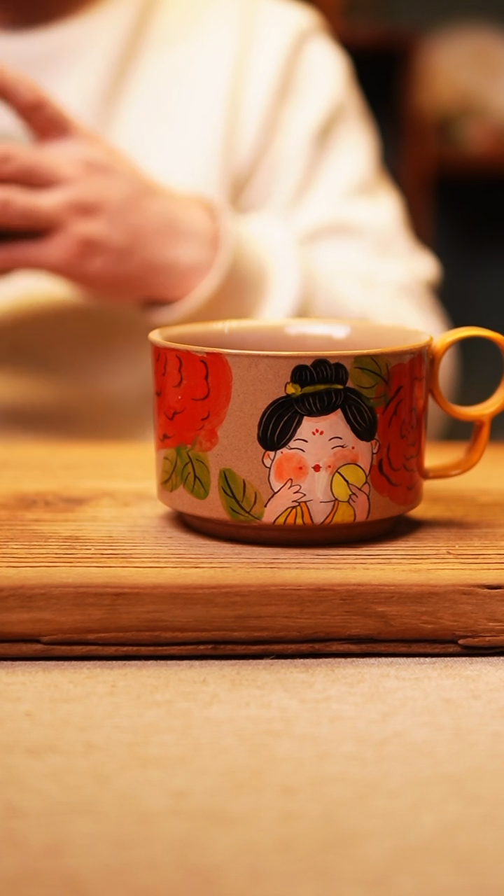 【闪购商品】@@陶园瓷舍@@纯手工手绘@高温釉下彩