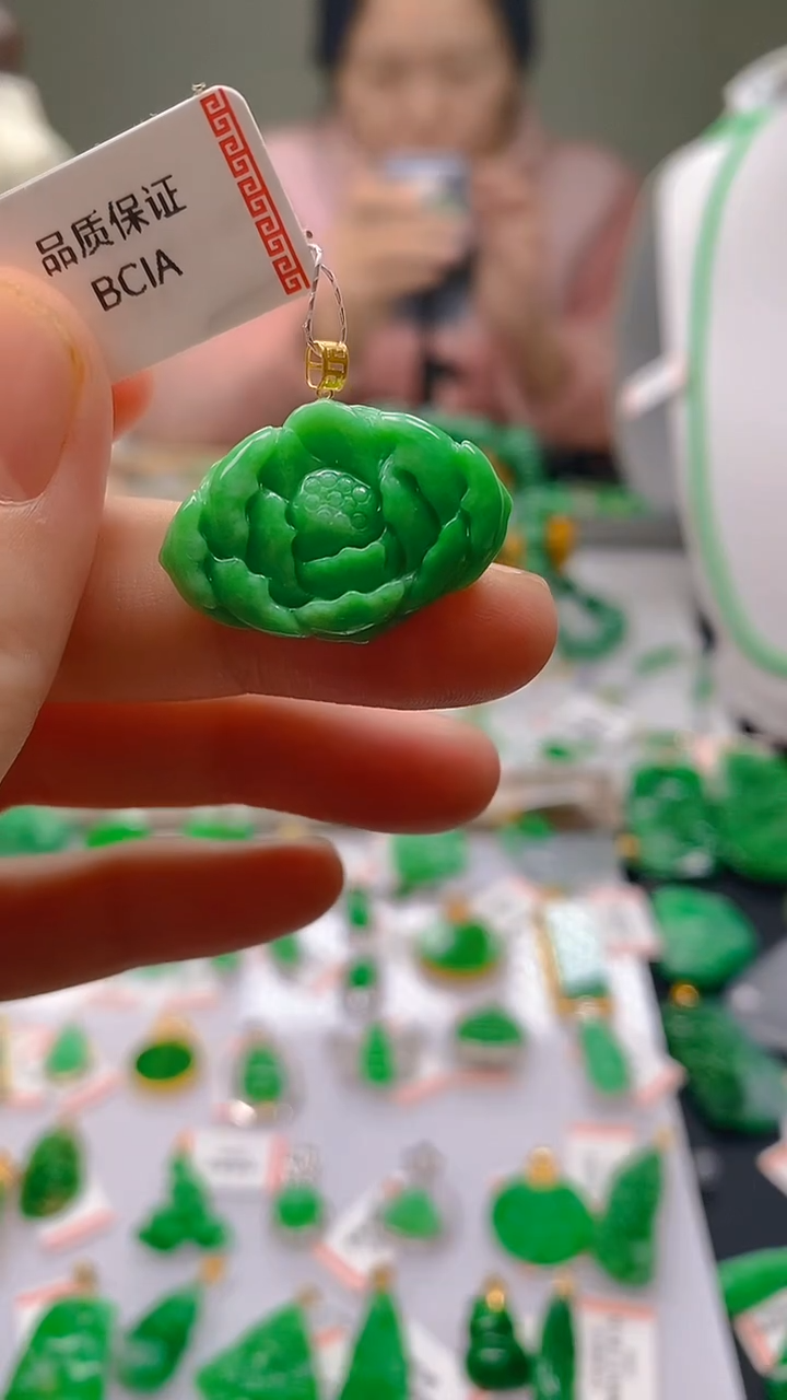 【闪购商品】翡翠颈饰18K金镶嵌新号开播，全场乱卖