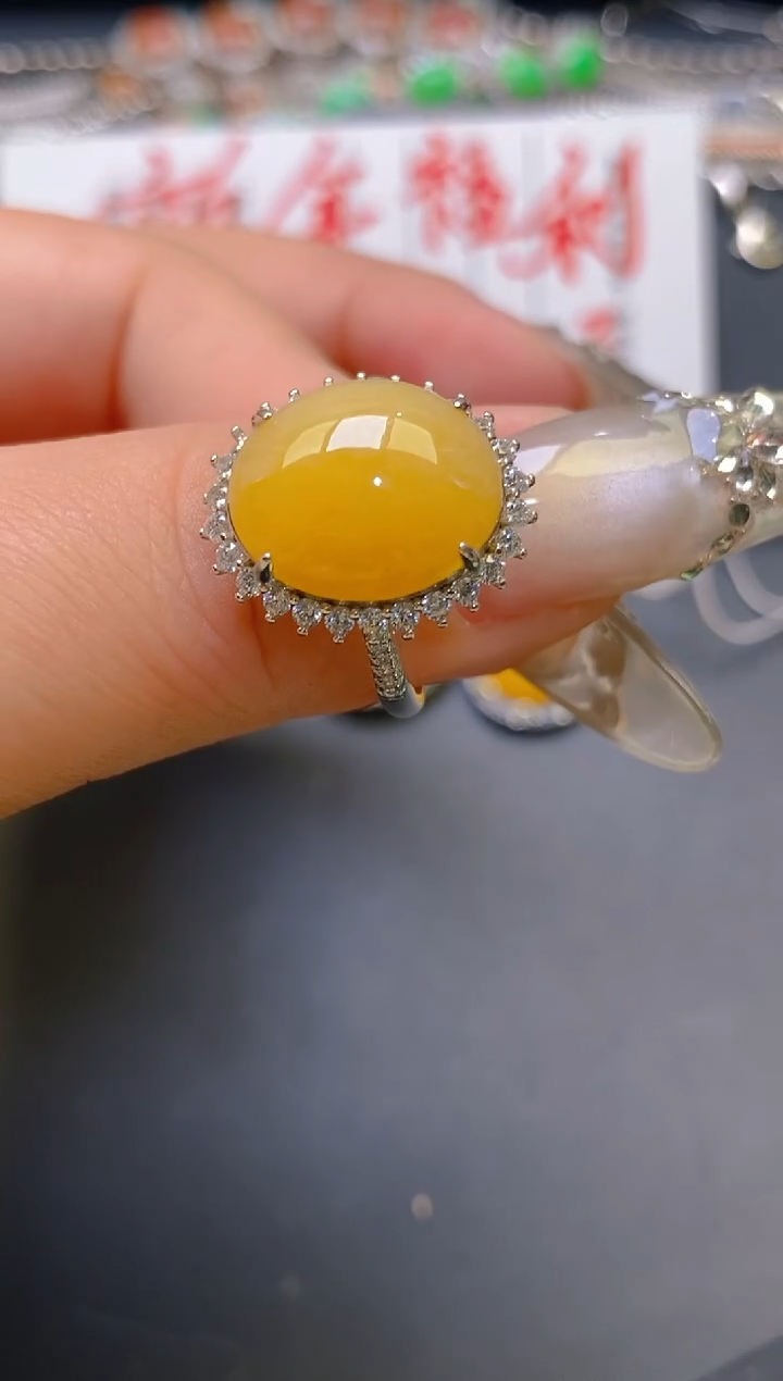【闪购商品】翡翠耳饰银S925镶嵌天然A货翡翠1