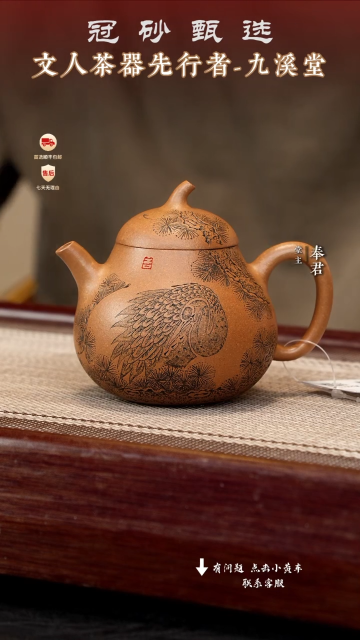 茶壶紫砂九溪堂壶98