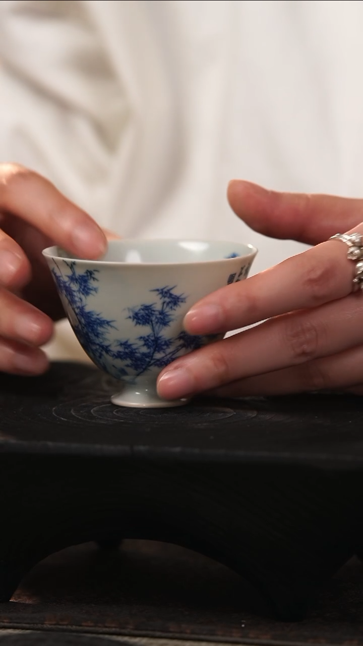 【闪购商品】善见堂 王长根老师青花福利杯（二级品）