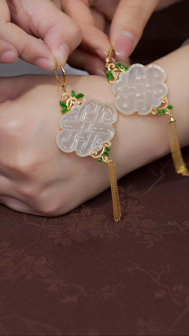 【闪购商品】翡翠耳饰未镶嵌@YLG08121787@