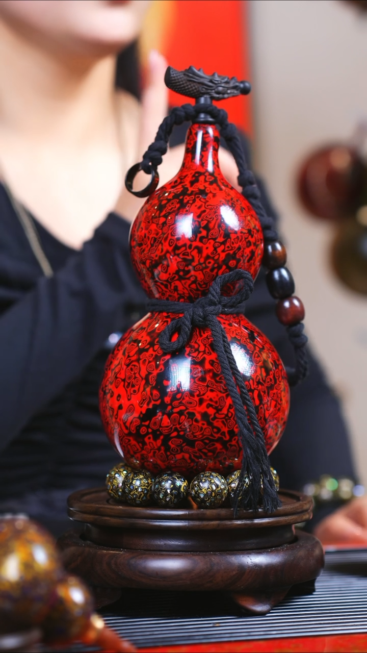 【闪购商品】JG178过年送臻选大漆酒葫芦