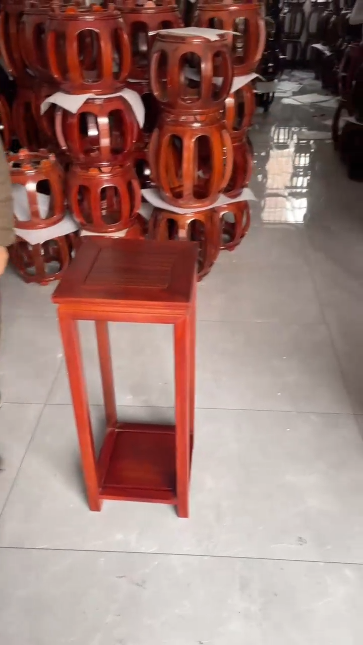 【闪购商品】花梨木类家具80方腿花架